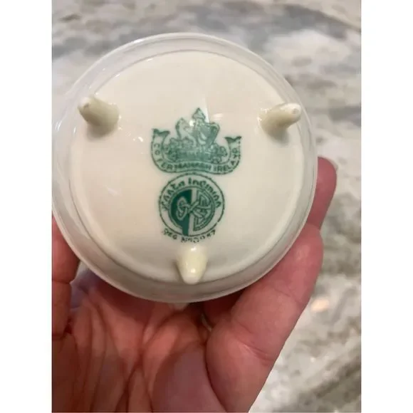 Vintage Belleek Aberdeen Kettle Pot Creamer and Bowl #Rare Find #Belleek